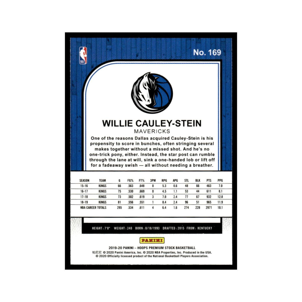 Willie Cauley-Stein 2019 Hoops Premium Stock #169 Golden State Warriors NM