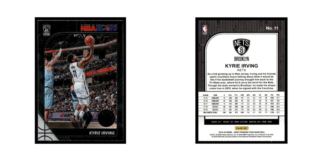 Kyrie Irving 2019 Hoops Premium Stock #11 Brooklyn Nets Basketball Card NM