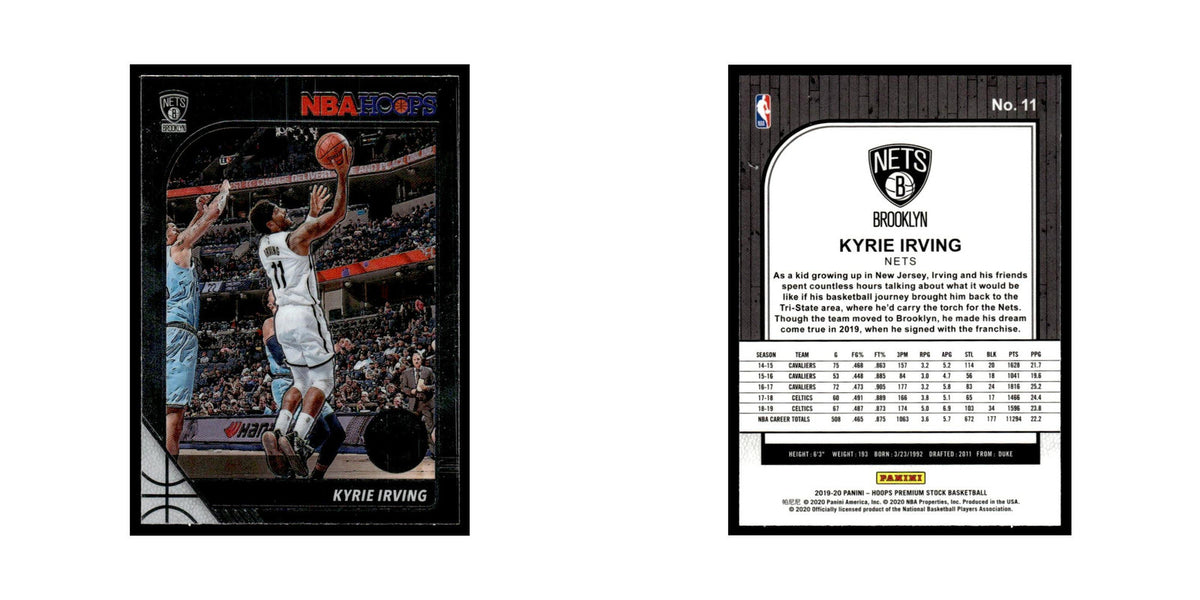 Kyrie Irving 2019 Hoops Premium Stock #11 Brooklyn Nets Basketball Card NM