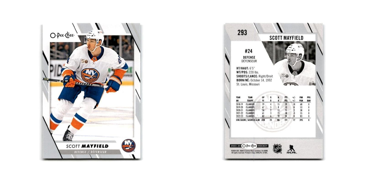 2023 O-Pee-Chee Scott Mayfield New York Islanders #293