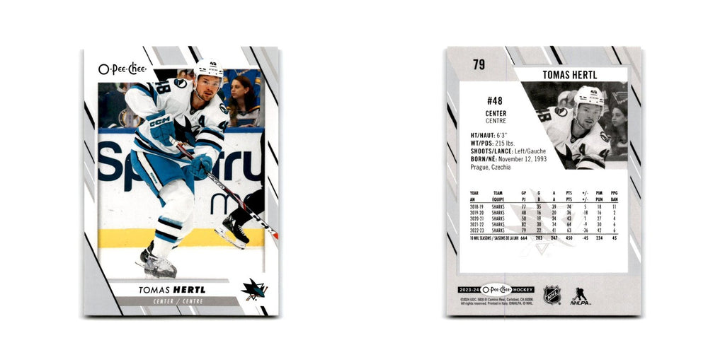 2023 O-Pee-Chee Tomas Hertl San Jose Sharks #79