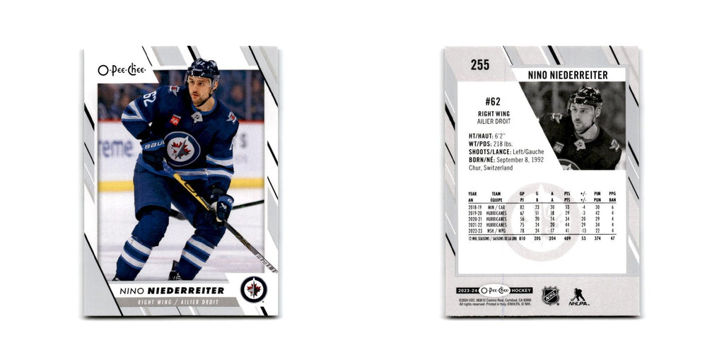 2023 O-Pee-Chee Nino Niederreiter Winnipeg Jets #255