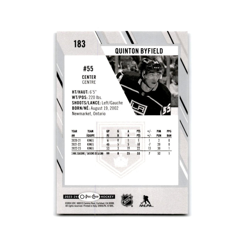 2023 O-Pee-Chee Quinton Byfield Los Angeles Kings #183