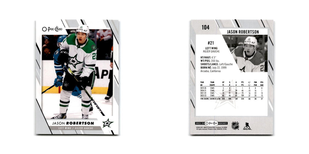 2023 O-Pee-Chee Jason Robertson Dallas Stars #104