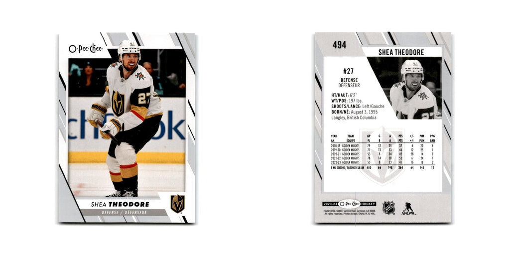 2023 O-Pee-Chee Shea Theodore Vegas Golden Knights #494
