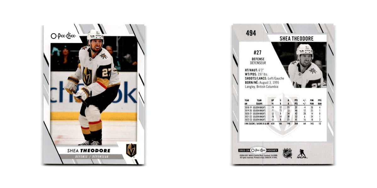 2023 O-Pee-Chee Shea Theodore Vegas Golden Knights #494