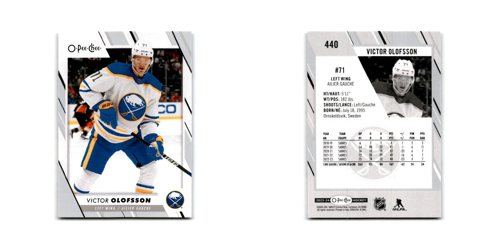 2023 O-Pee-Chee Victor Olofsson Buffalo Sabres #440