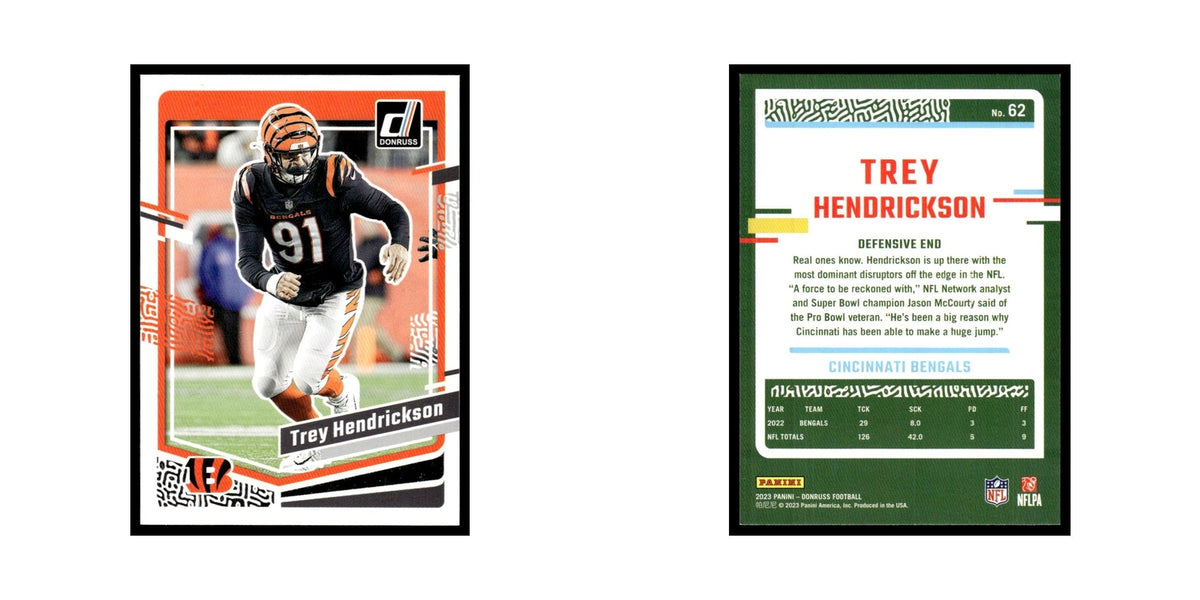 Trey Hendrickson 2023 Donruss #62 Cincinnati Bengals Football Card NM