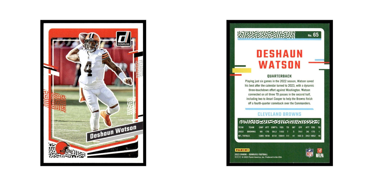Deshaun Watson 2023 Donruss #65 Cleveland Browns Football Card NM