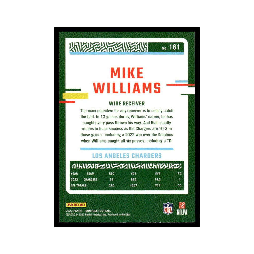 Mike Williams 2023 Donruss #161 Los Angeles Chargers Football Card NM