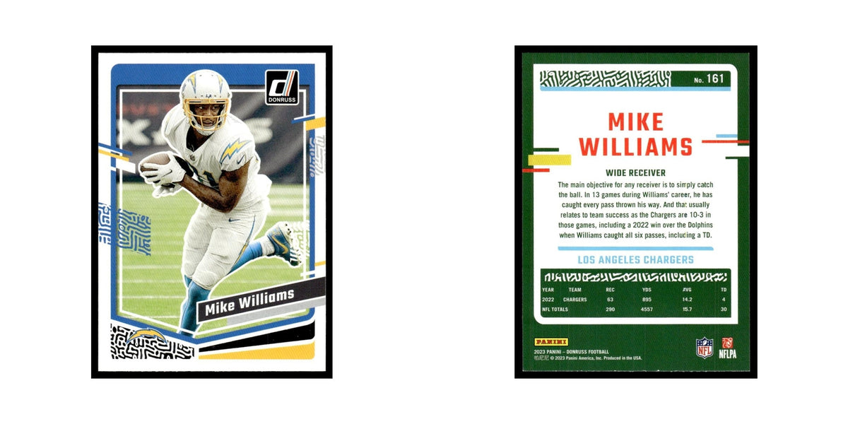 Mike Williams 2023 Donruss #161 Los Angeles Chargers Football Card NM