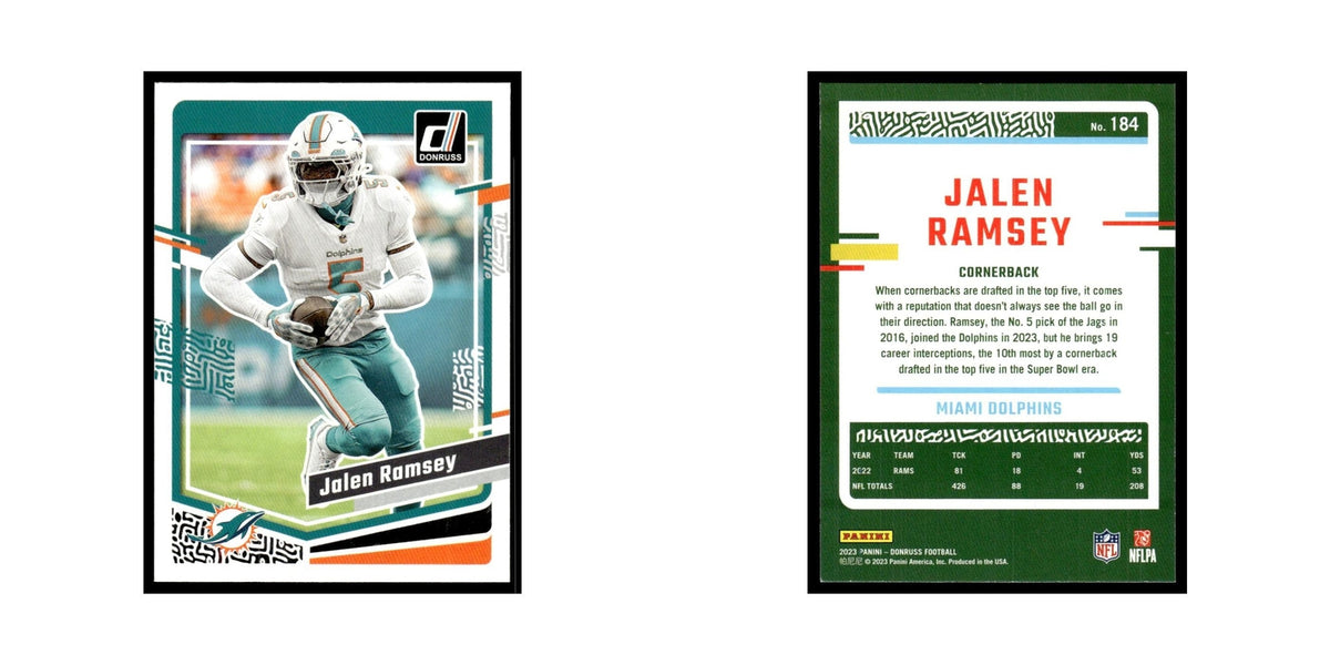 Jalen Ramsey 2023 Donruss #184 Miami Dolphins Football Card NM