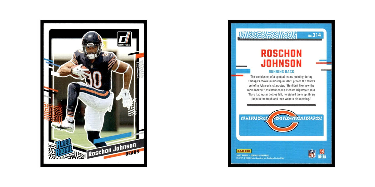 Roschon Johnson 2023 Donruss #314 Chicago Bears Football Card NM