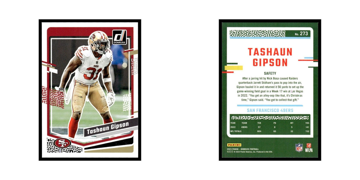 Tashaun Gipson 2023 Donruss #273 San Francisco 49ers Football Card NM