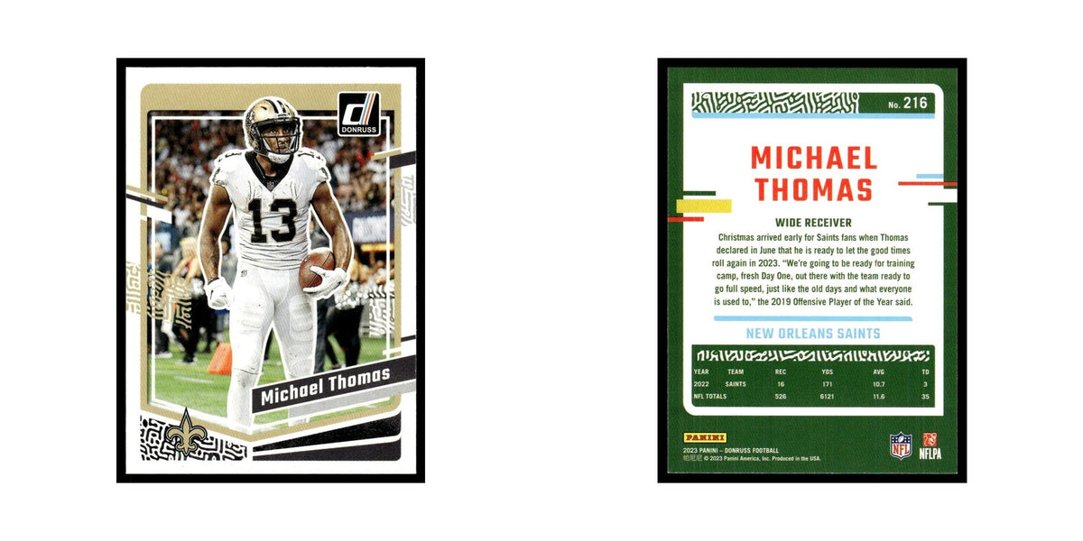 Michael Thomas 2023 Donruss #216 New Orleans Saints Football Card NM