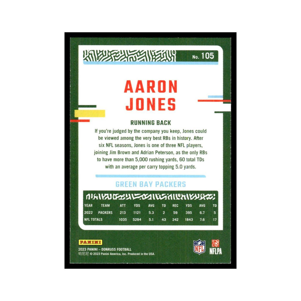 Aaron Jones 2023 Donruss #105 Green Bay Packers Football Card NM
