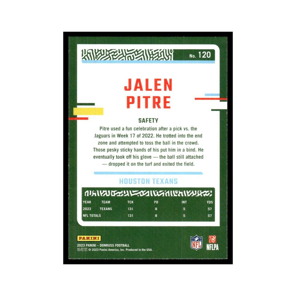 Jalen Pitre 2023 Donruss #120 Houston Texans Football Card NM