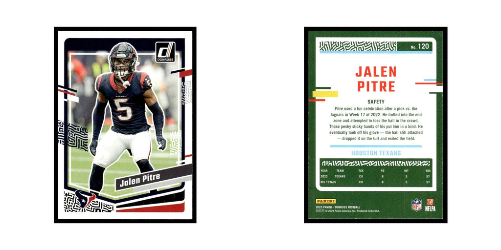 Jalen Pitre 2023 Donruss #120 Houston Texans Football Card NM
