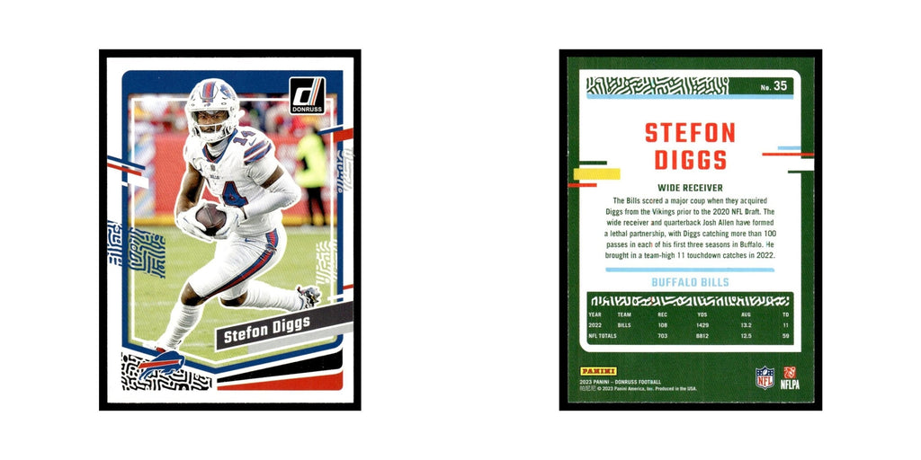 Stefon Diggs 2023 Donruss #35 Buffalo Bills Football Card NM