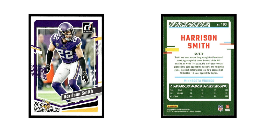 Harrison Smith 2023 Donruss #193 Minnesota Vikings Football Card NM
