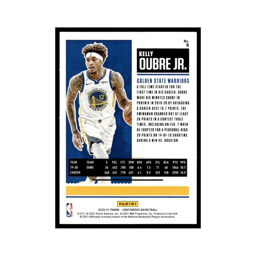 Kelly Oubre Jr. 2020 Panini Contenders #6 Golden State Warriors NM