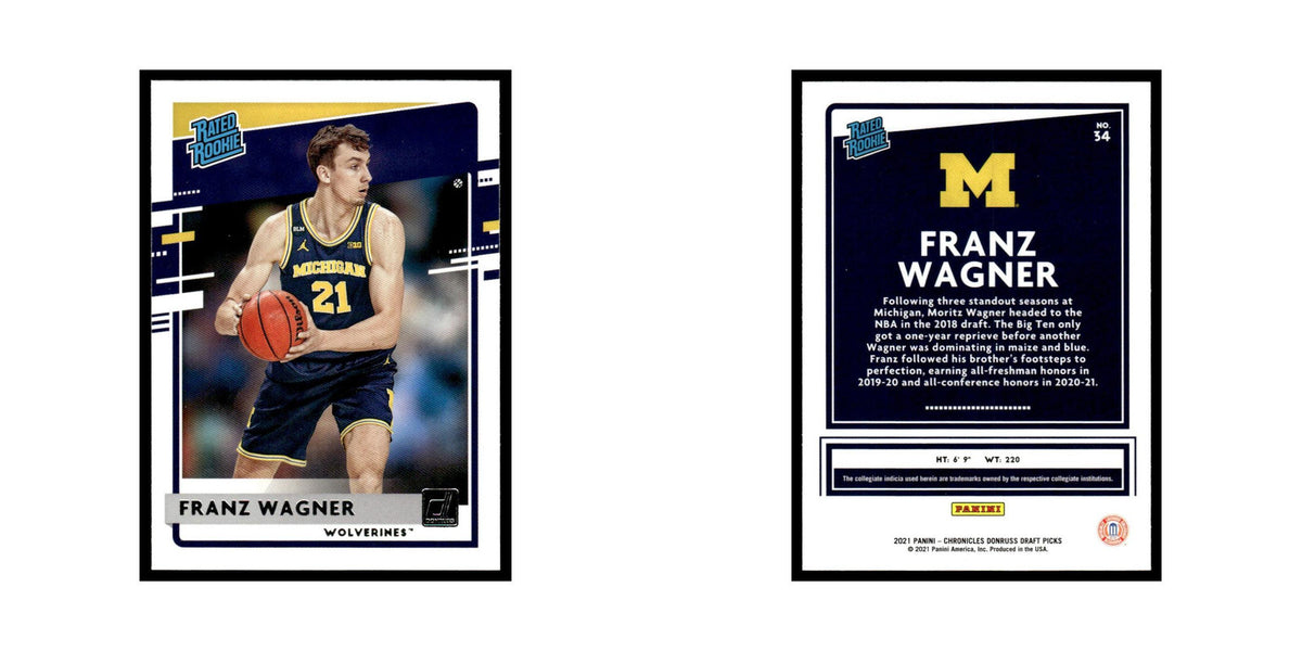 Franz Wagner Rookie 2021 Panini Chronicles Donruss Draft Picks #34 NM