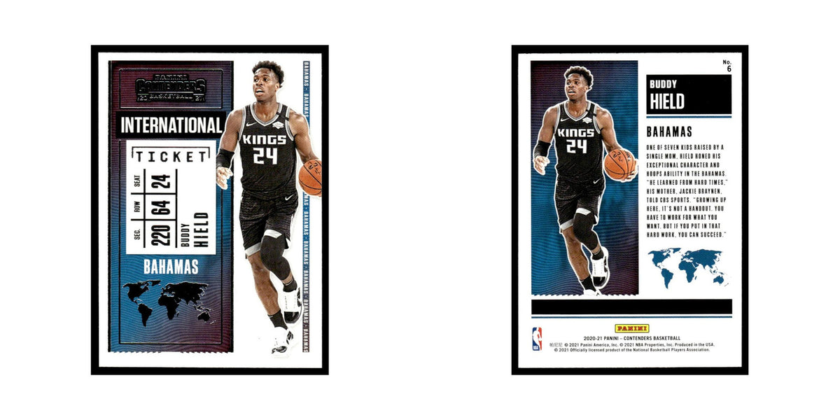 Buddy Hield 2020 Panini Contenders #6 Sacramento Kings Basketball Card NM