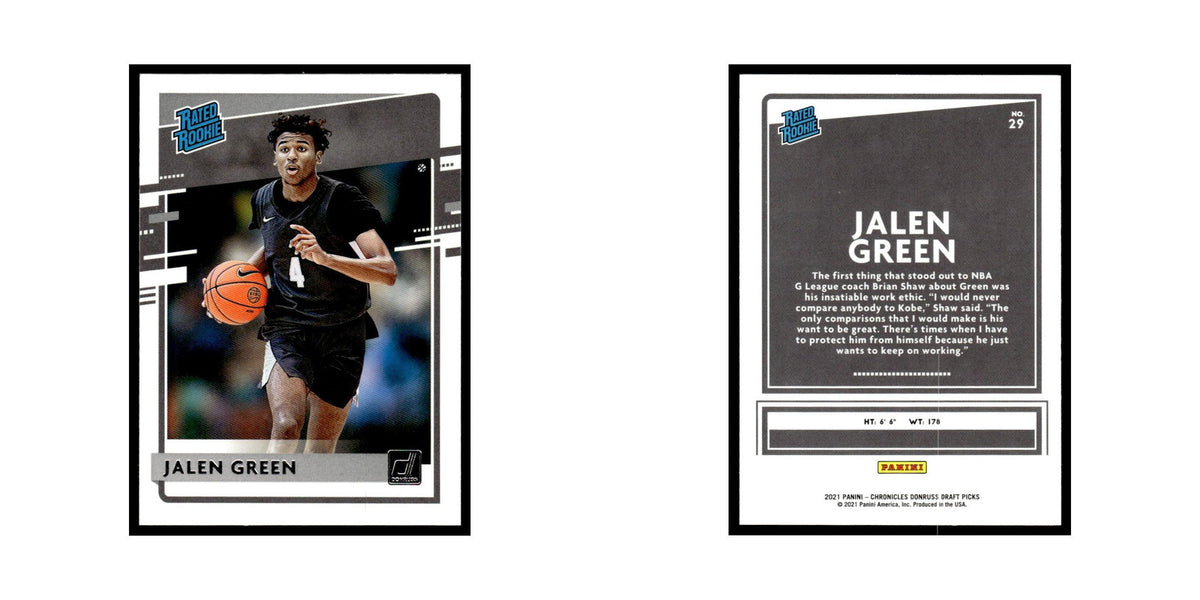Jalen Green Rookie 2021 Panini Chronicles Donruss Draft Picks #29 NM