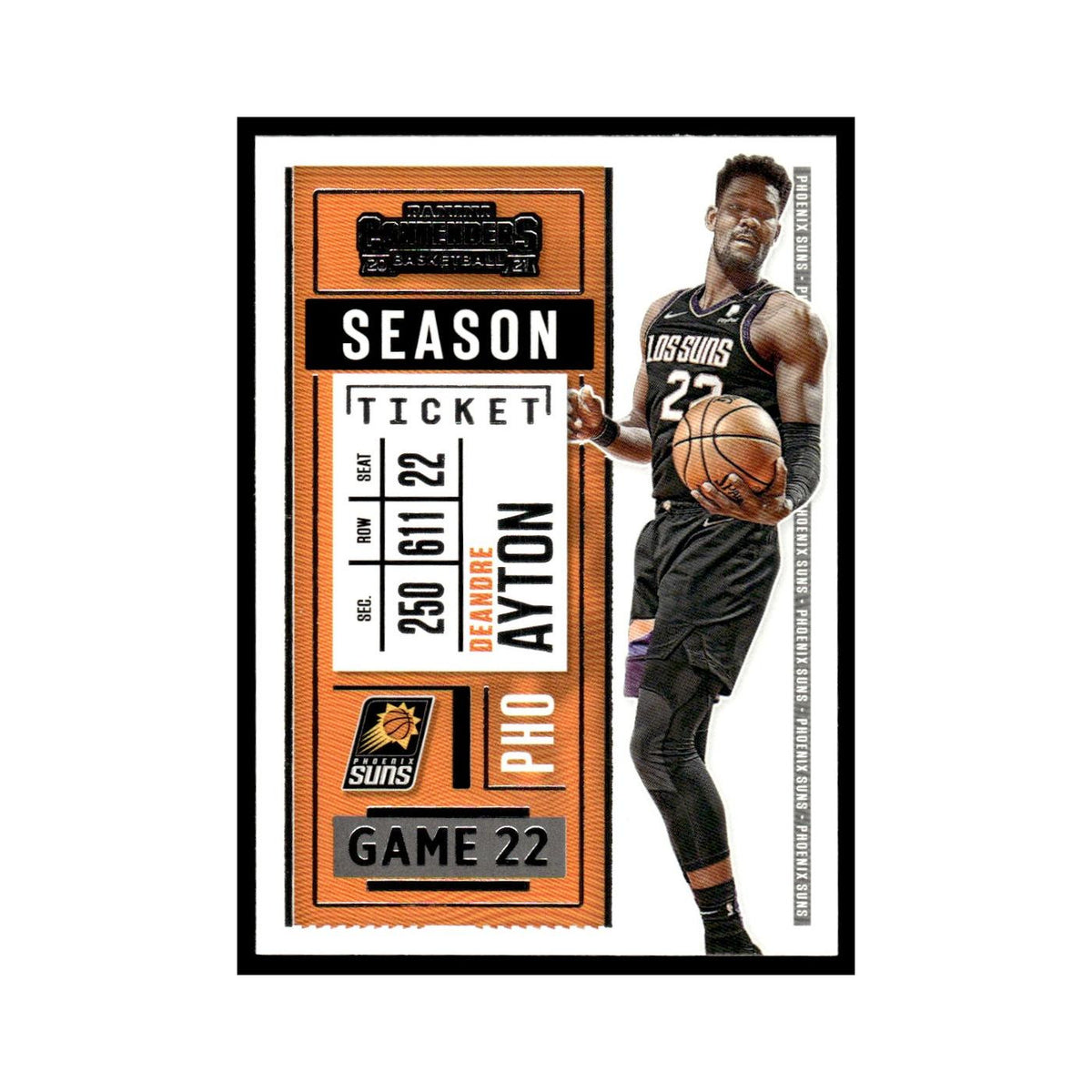 Deandre Ayton 2020 Panini Contenders #16 Phoenix Suns Basketball Card NM