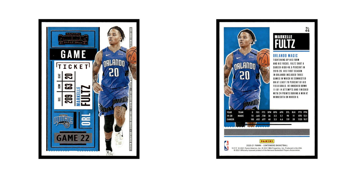 Markelle Fultz 2020 Panini Contenders #46 Orlando Magic Basketball Card NM