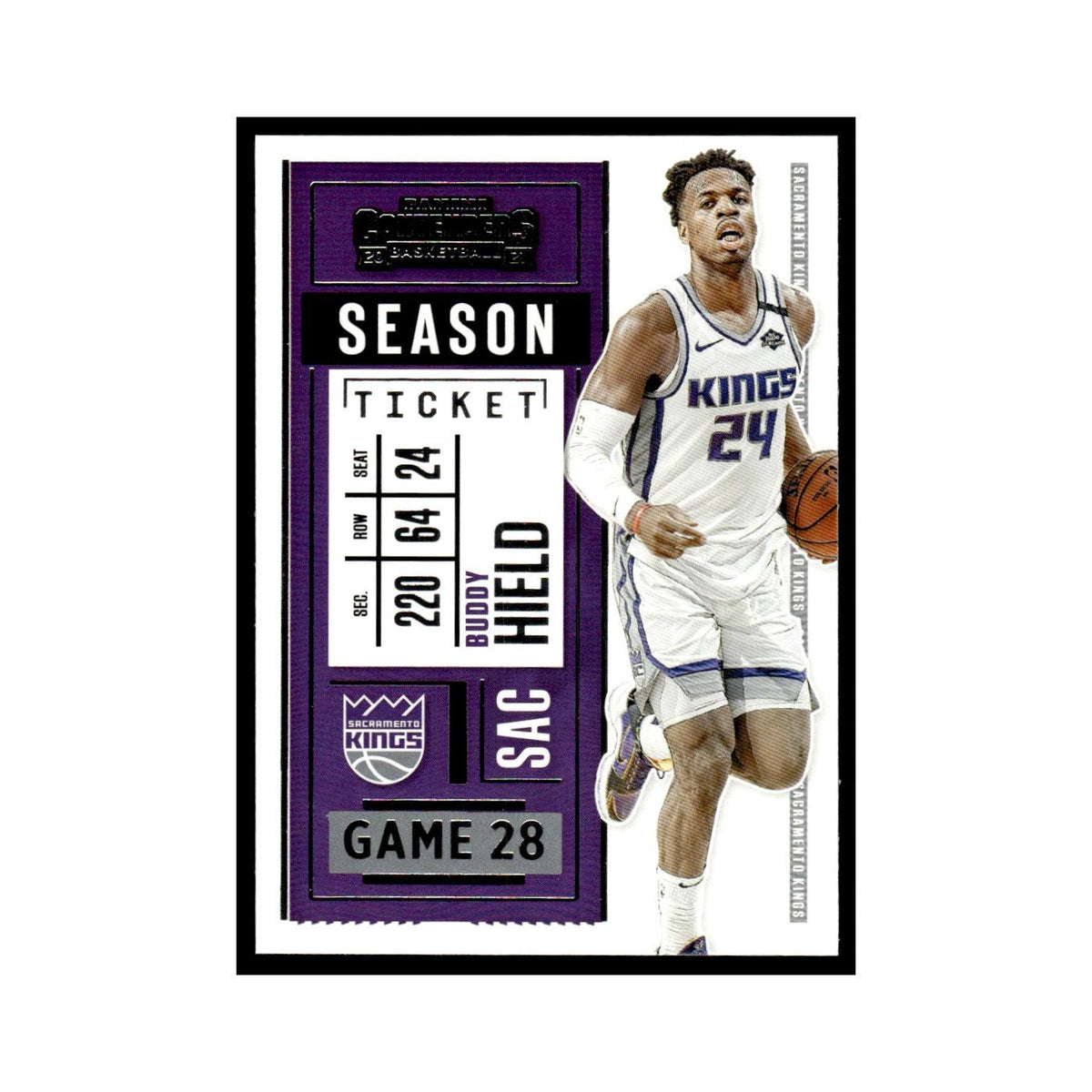 Buddy Hield 2020 Panini Contenders #28 Sacramento Kings Basketball Card NM
