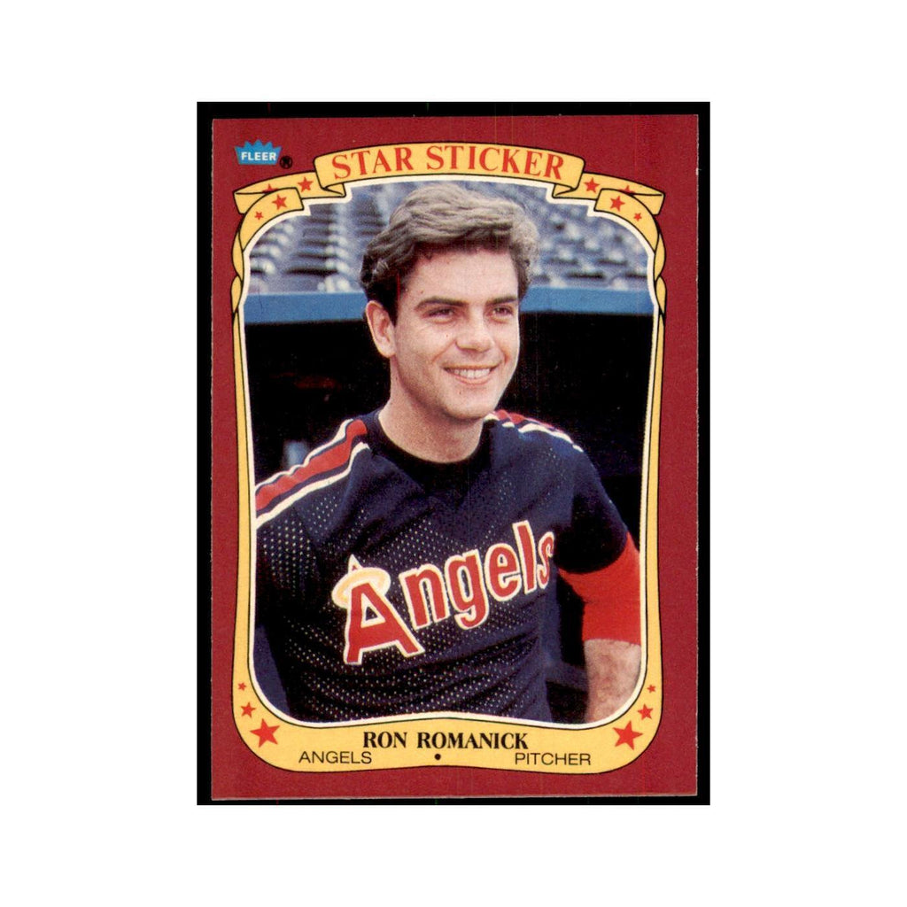 1986 Fleer Star Stickers Ron Romanick Baseball Cards #100