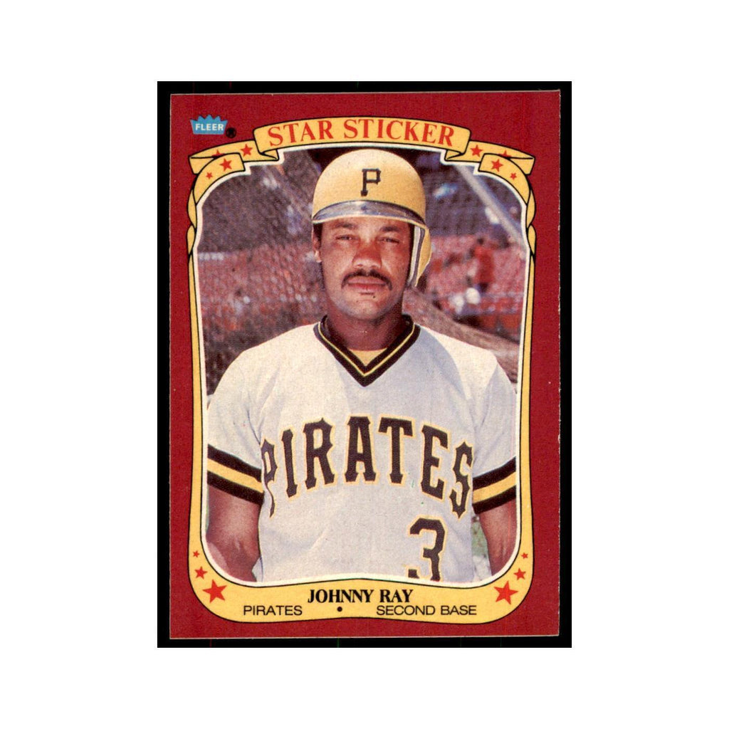 1986 Fleer Star Stickers Johnny Ray Baseball Cards #93