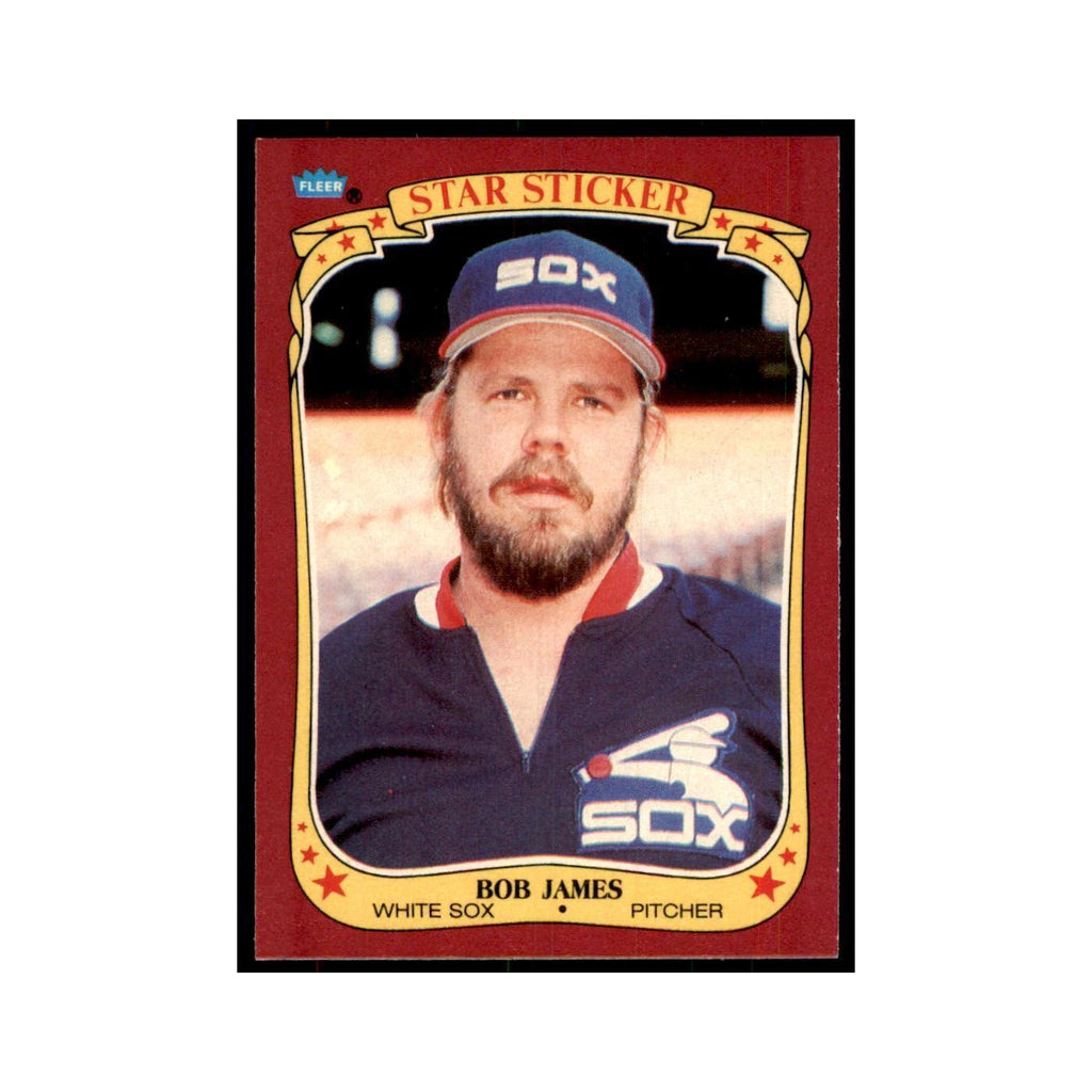 1986 Fleer Star Stickers Bob James Baseball Cards #66