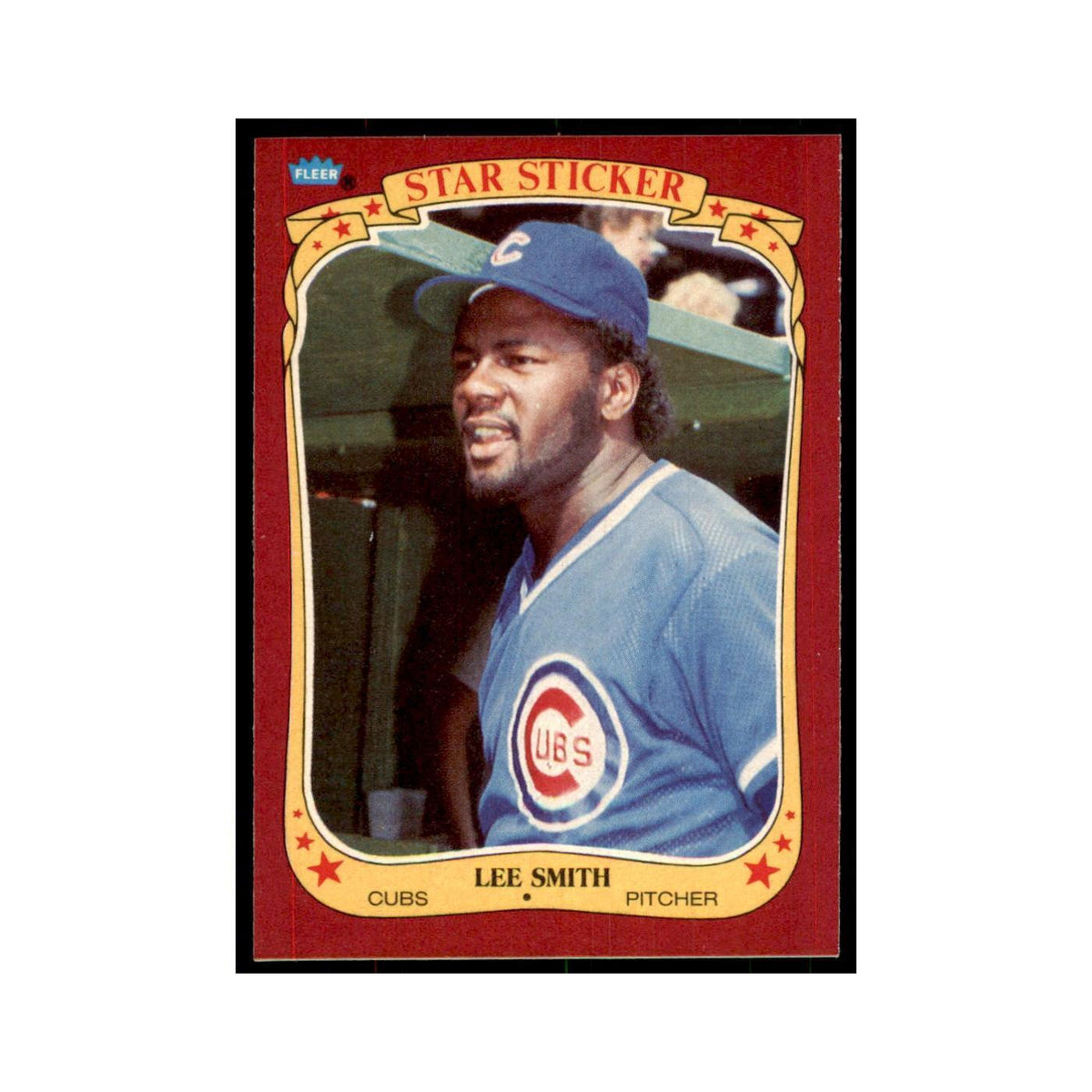 1986 Fleer Star Stickers Lee Smith Baseball Cards #112
