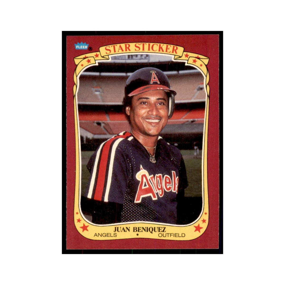 1986 Fleer Star Stickers Juan Beniquez Baseball Cards #4
