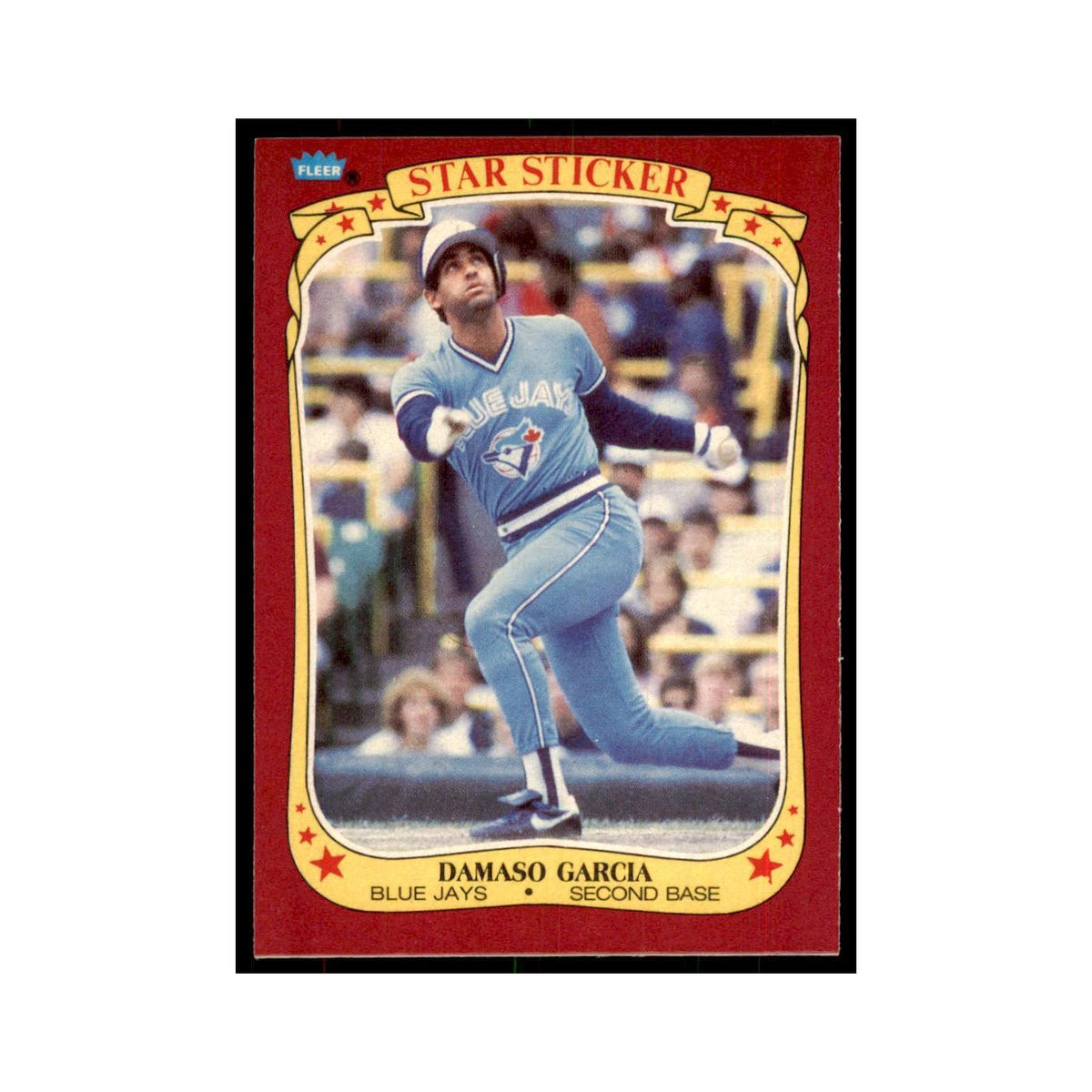 1986 Fleer Star Stickers Damaso Garcia Baseball Cards #41