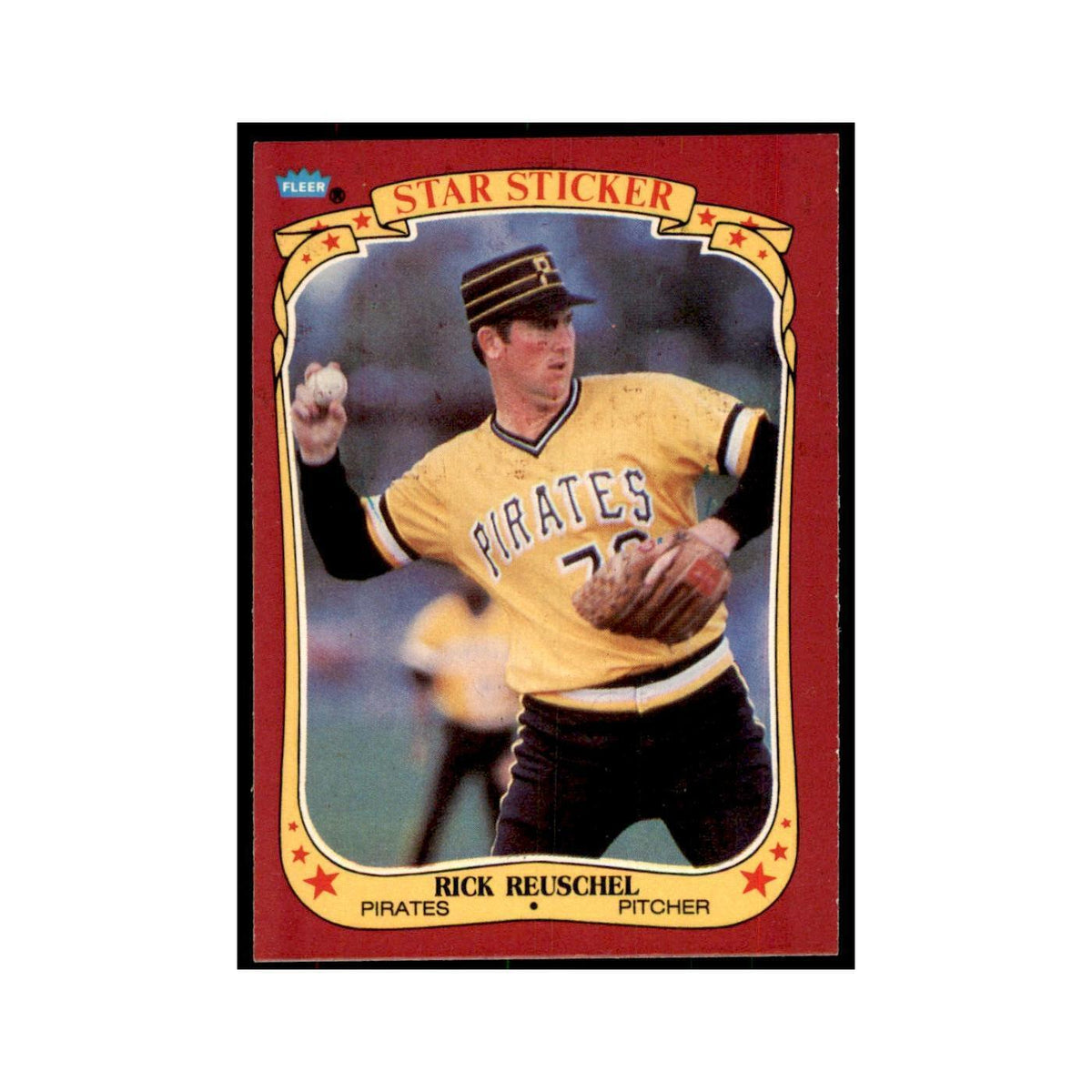 1986 Fleer Star Stickers Rick Reuschel Baseball Cards #95