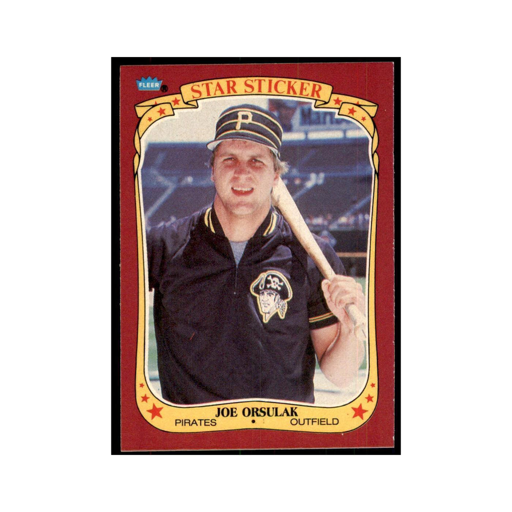 1986 Fleer Star Stickers Joe Orsulak Baseball Cards #83