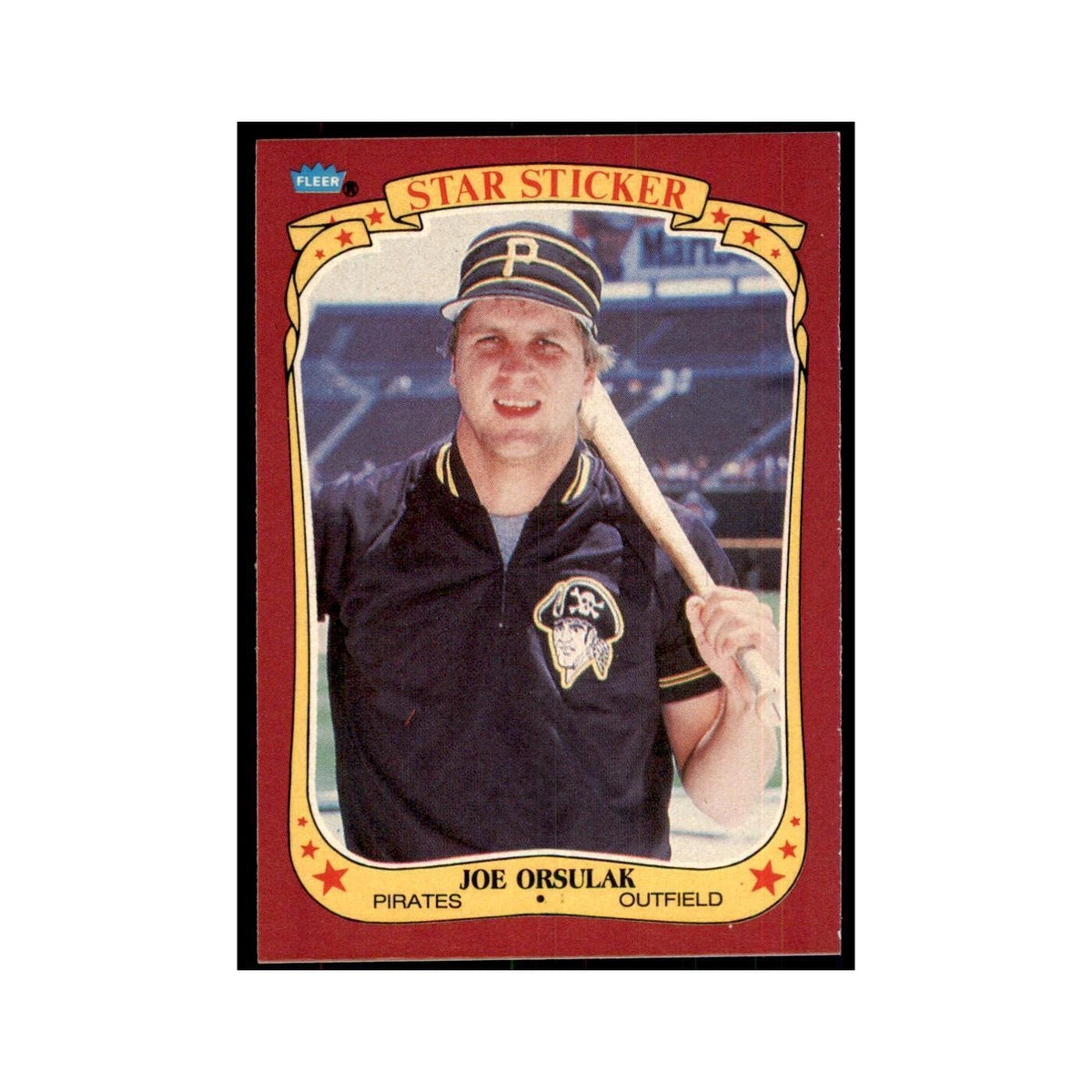 1986 Fleer Star Stickers Joe Orsulak Baseball Cards #83