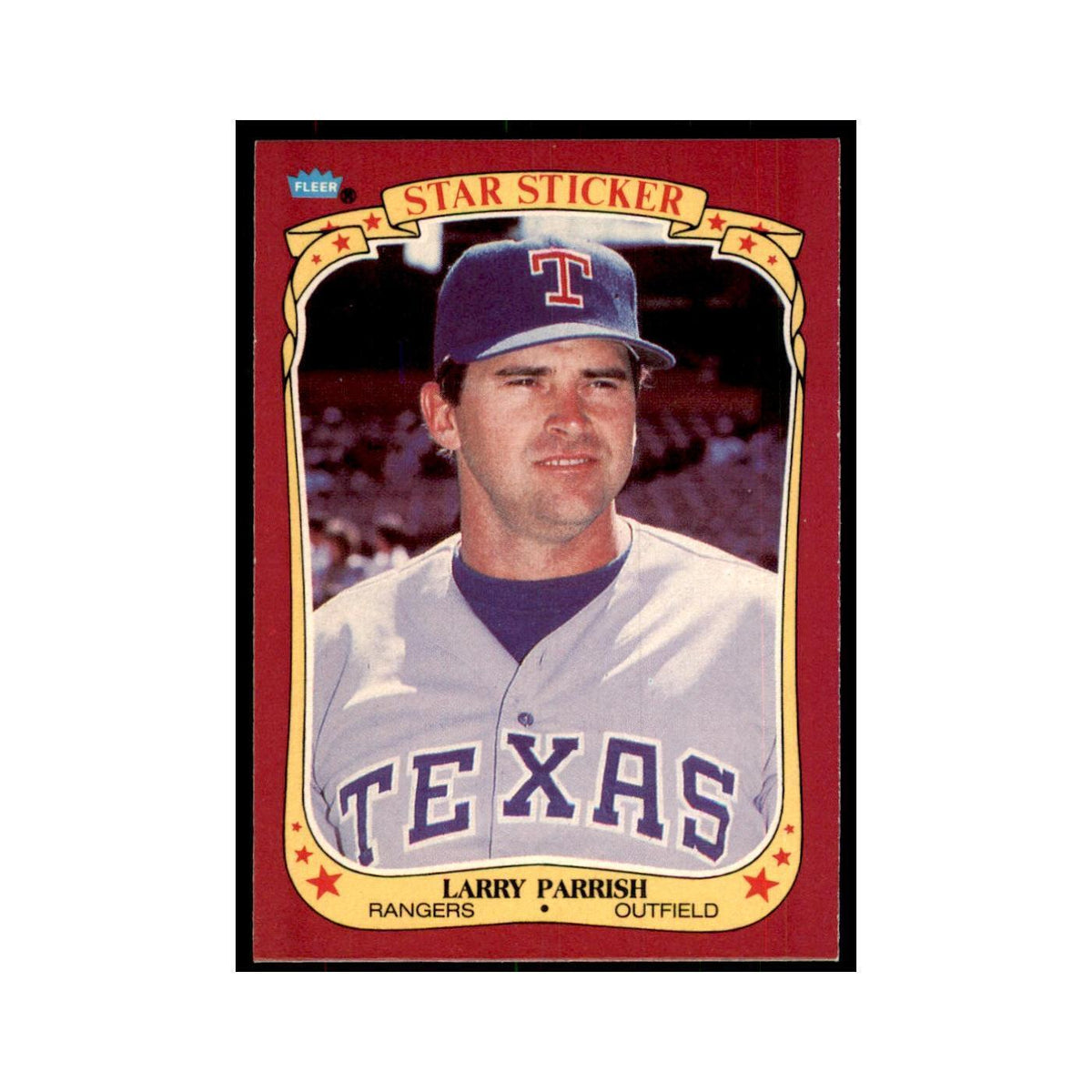 1986 Fleer Star Stickers Larry Parrish Baseball Cards #86