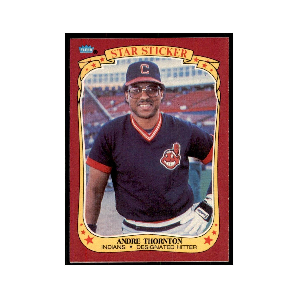 1986 Fleer Star Stickers Andre Thornton Baseball Cards #120