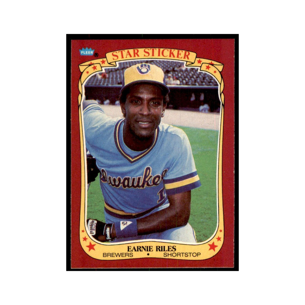 1986 Fleer Star Stickers Earnie Riles Baseball Cards #98