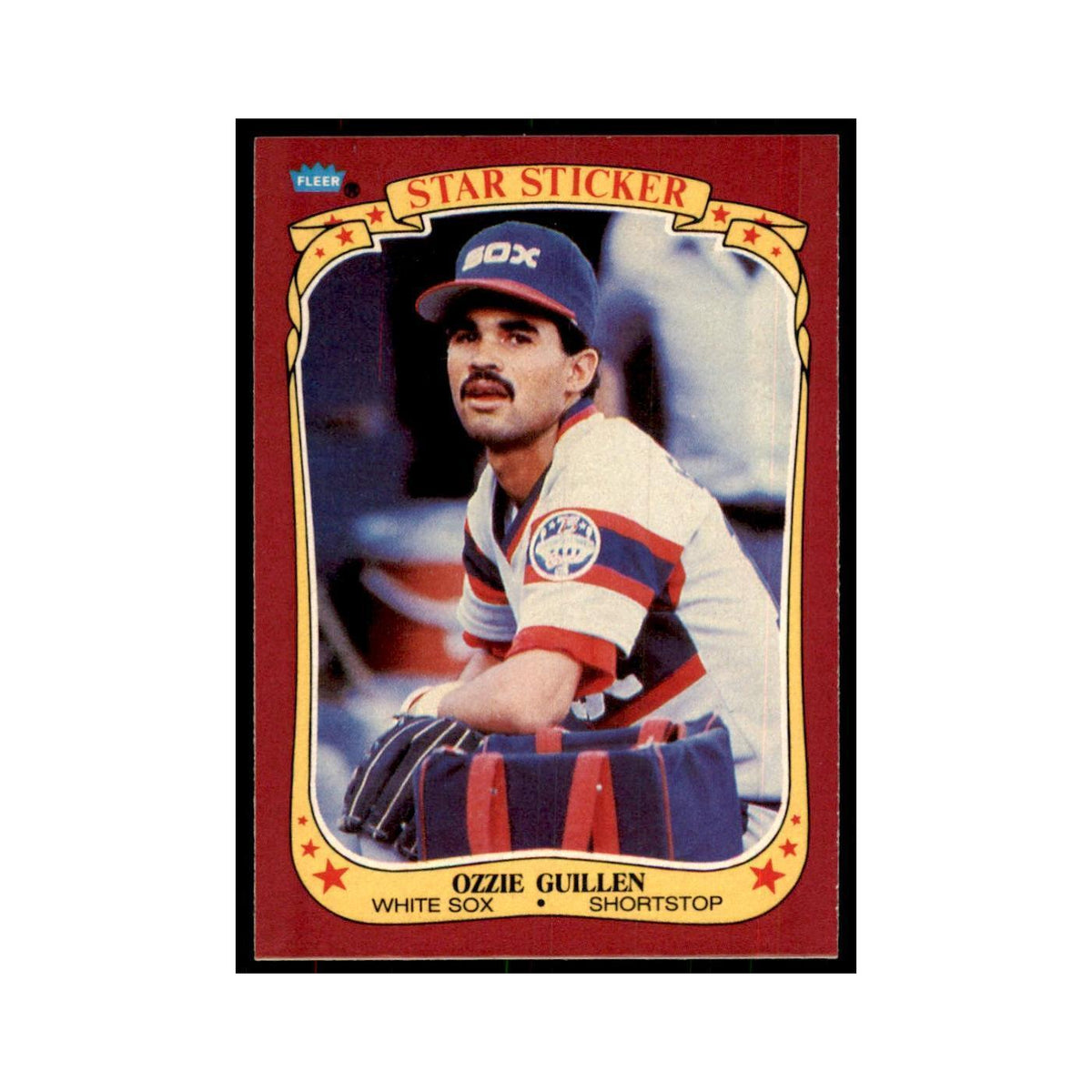 1986 Fleer Star Stickers Ozzie Guillen Baseball Cards #49