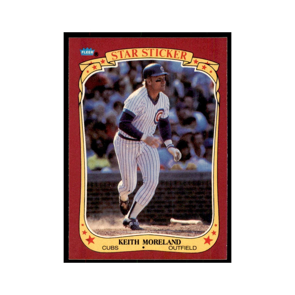 1986 Fleer Star Stickers Keith Moreland Baseball Cards #78