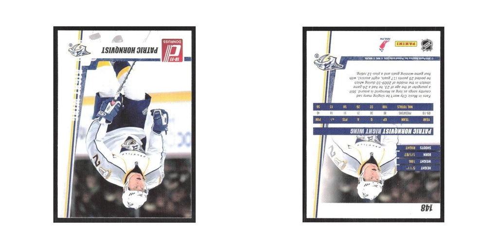 2010 Donruss Patric Hornqvist Nashville Predators #148