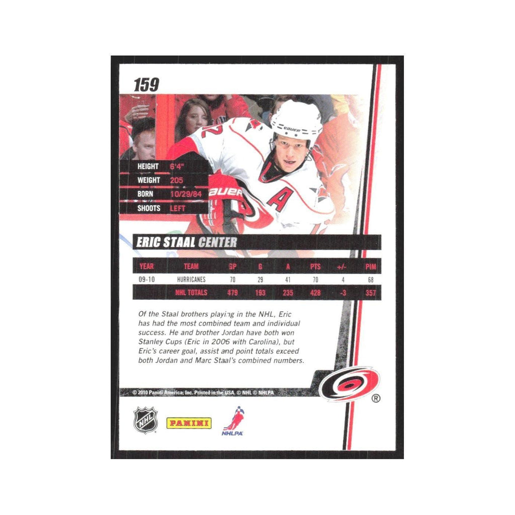 2010 Donruss Eric Staal Carolina Hurricanes #159