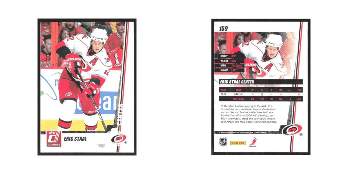 2010 Donruss Eric Staal Carolina Hurricanes #159