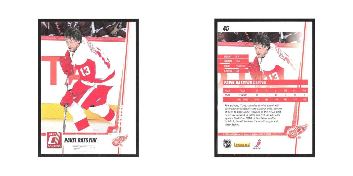 2010 Donruss Pavel Datsyuk Detroit Red Wings #45