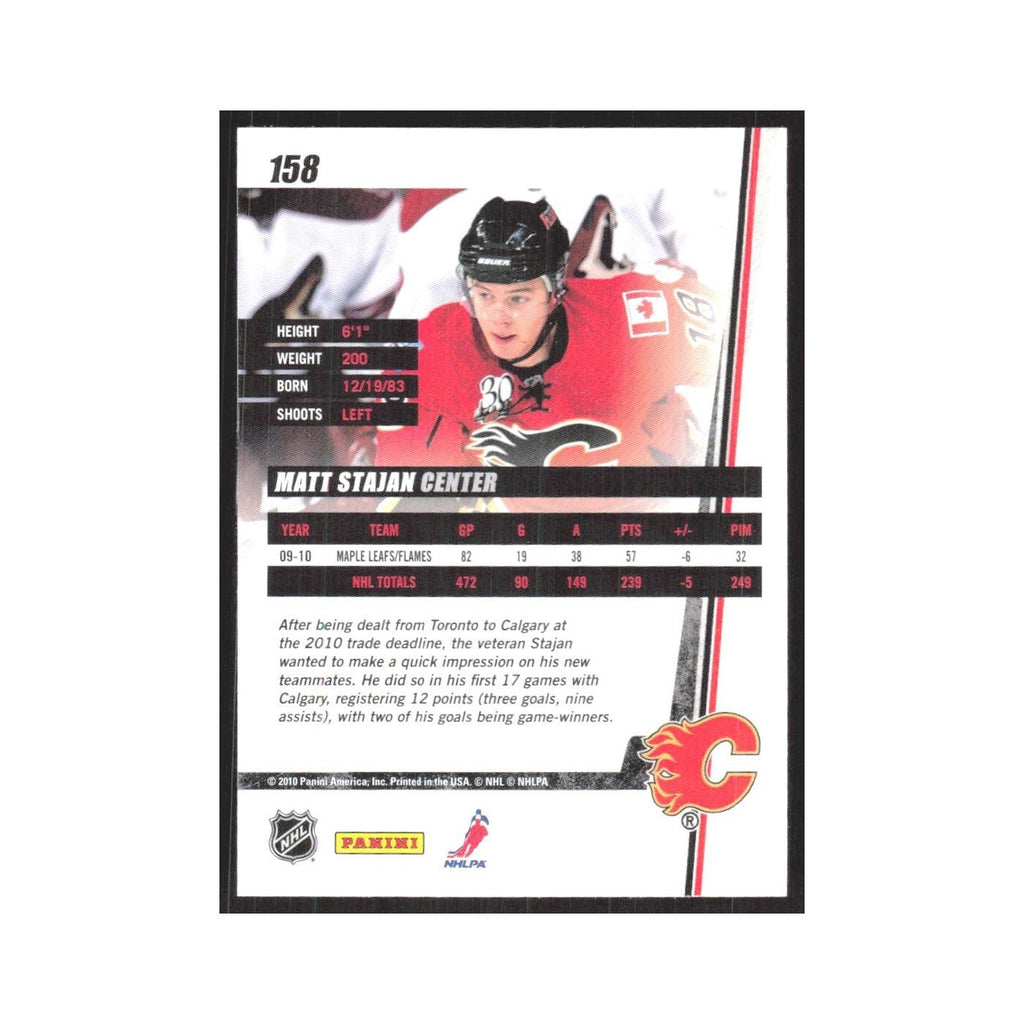 2010 Donruss Matt Stajan Calgary Flames #158